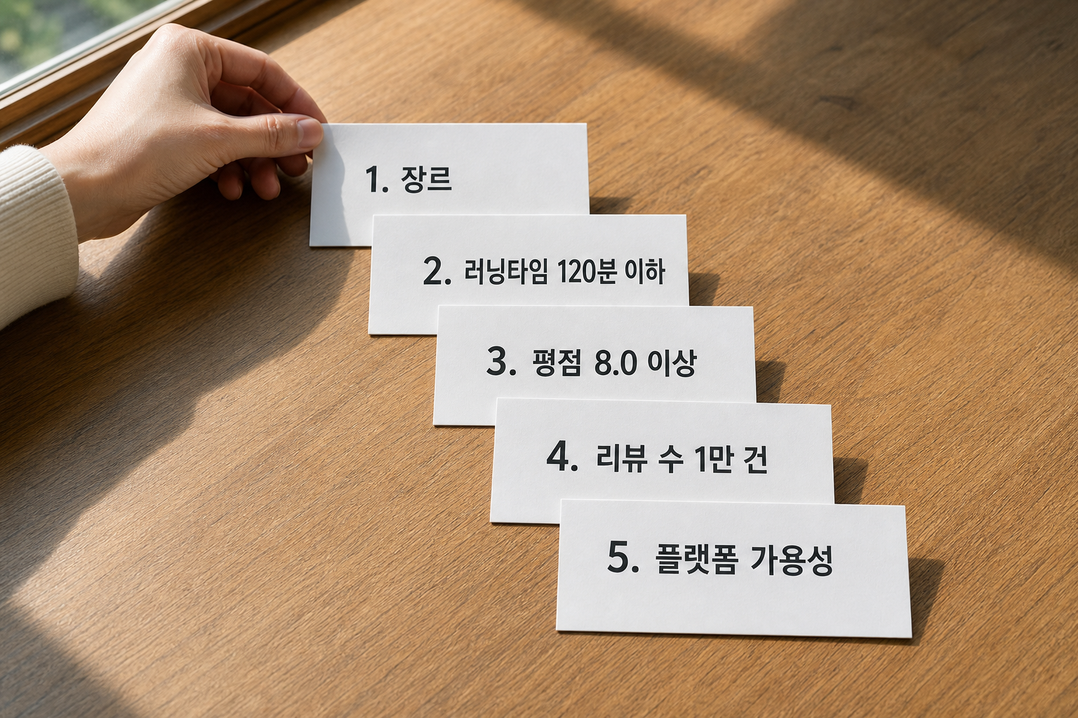 오늘의 영화 추천: 하루 1편 정하는 5가지 기준